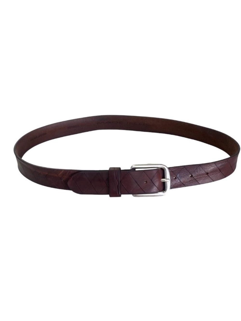 Men’s Italian Leather Brown Belt Size 40-41”
